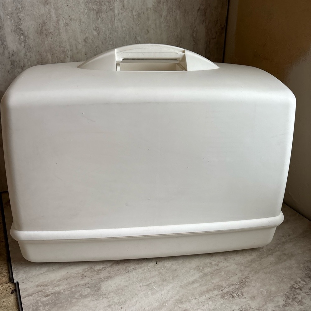 Singer Clone Generic Universal Sewing Machine Hard Storage Carrying Case White - Picture 3 of 8